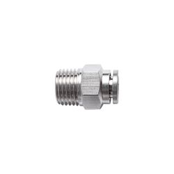 Metal Pu Fitting Straight 6mm X 1/4' M